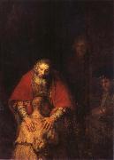 REMBRANDT Harmenszoon van Rijn The Return of the Prodigal son oil painting picture wholesale
